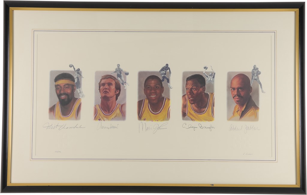 - Los Angeles Lakers Legends Signed Limited Edition Print