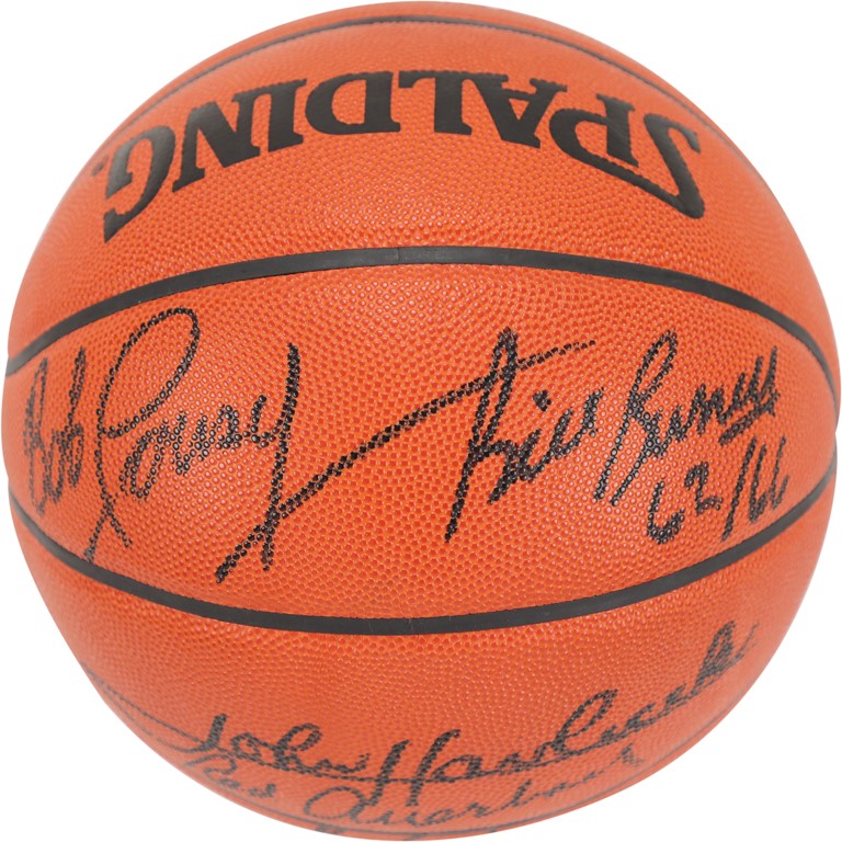 Boston Celtics Legends Signed Basketball - LE 62 of 66 (PSA)