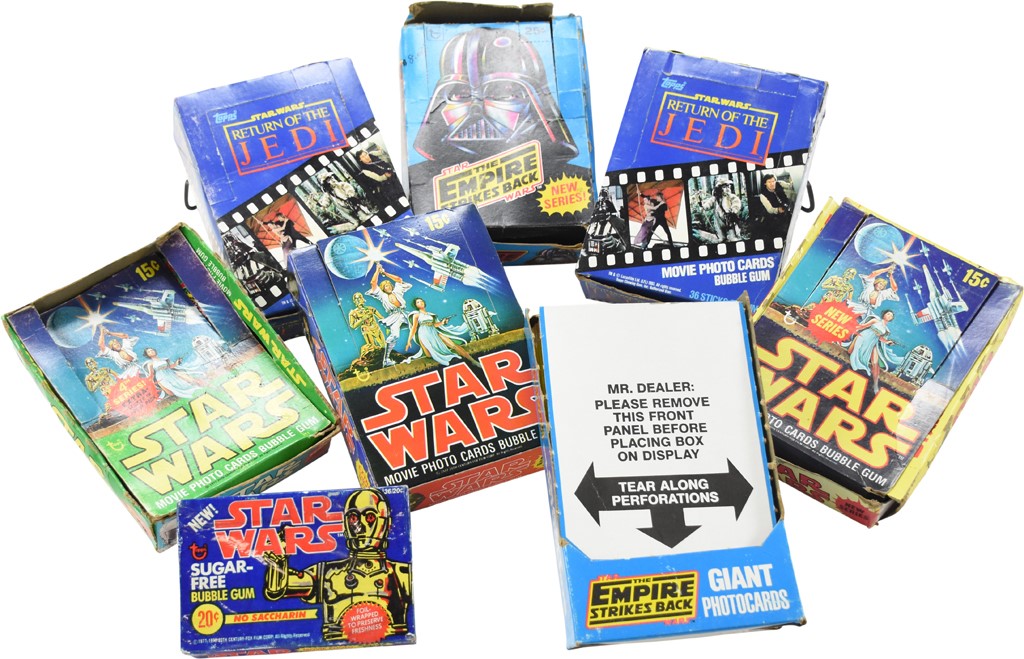 - Star Wars Unopened Card Boxes (8)
