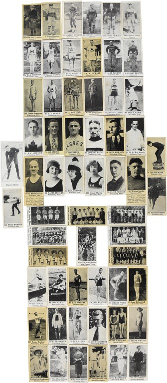 - 1925 Dominion Chocolate V31 Athletic Stars Starter Set w/ CFL HOF Football, Baseball, Golf