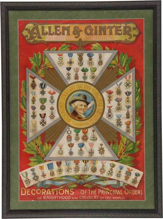 - 1888 G22 Allen & Ginter "World's Decorations" Tobacco Banner