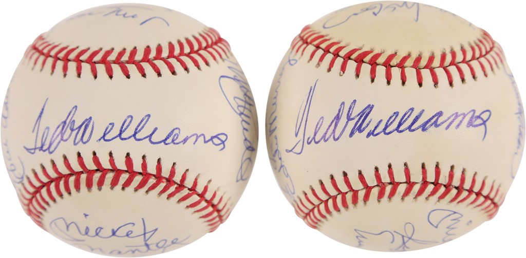 - Pair of 500 Home Run Club Signed Baseballs (JSA)