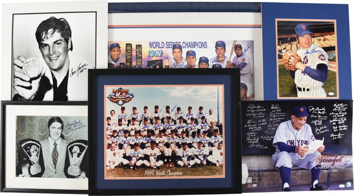 Baseball Autographs - Nice Baseball Signed Photograph Collection with Mostly Hall of Famers (20)