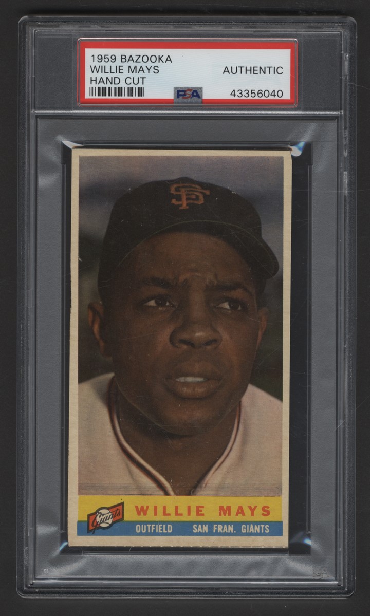 Baseball and Trading Cards - 1959 Bazooka Willie Mays (PSA)