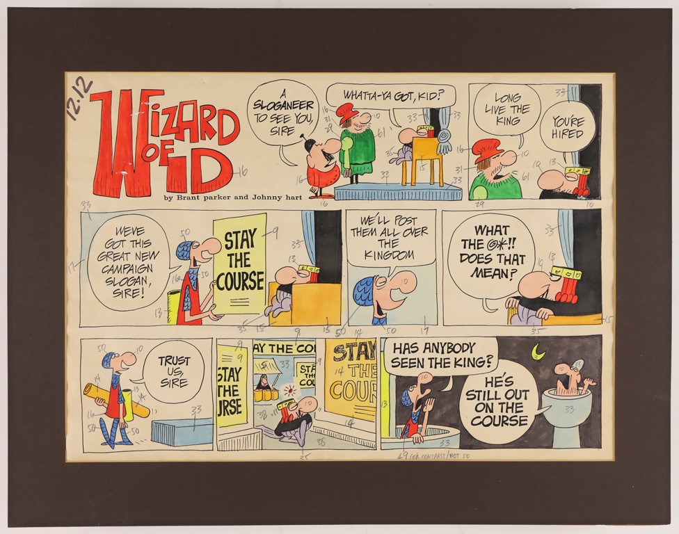 Rock And Pop Culture - Wizard of Id Original Comic Art