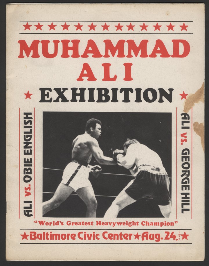 Muhammad Ali & Boxing - Scarce 1972 Muhammad Ali Exhibition Program