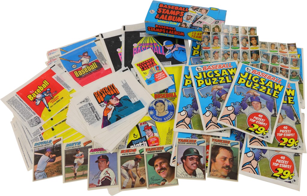 Baseball and Trading Cards - Oddball 1960s-70s Topps Complete Sets, Wrappers, Boxes & More - with 1974 Topps Test Jigsaw Puzzles (700+)