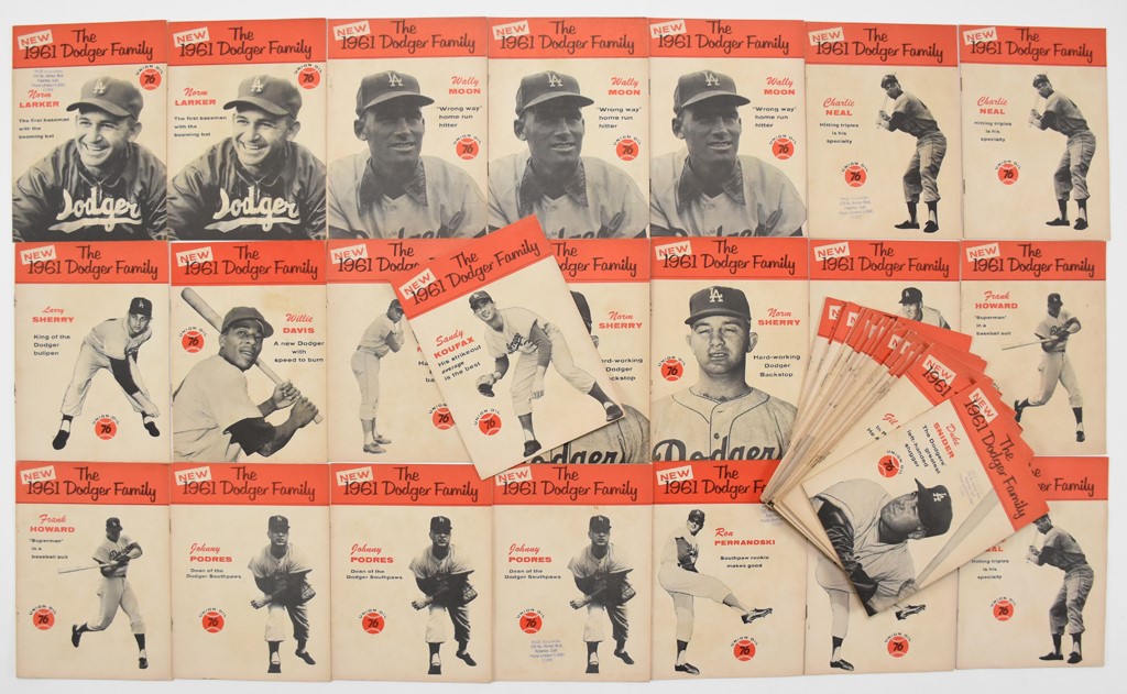 - 1961 The Dodger Family Booklets w/Koufax and more (40)