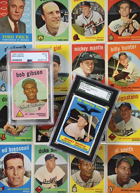 1959 Topps Complete Set with PSA 5 Gibson Rookie (572)