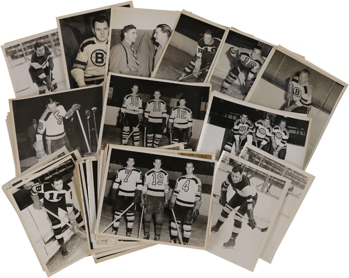 Exceptional 1930's-40's Boston Bruins Type I Photos from The Art Ross Collection (180+)