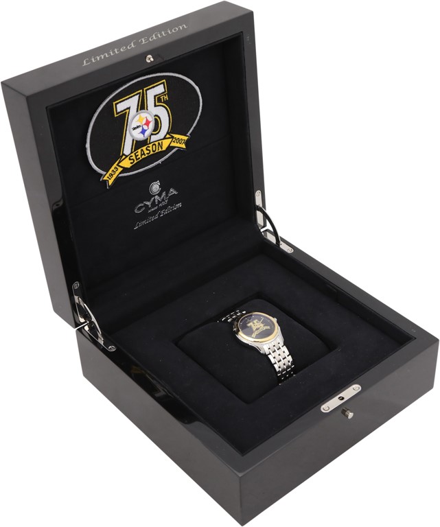 The Rocky Bleier Collection - Rocky Bleier Pittsburgh Steelers 75th Anniversary Watch
