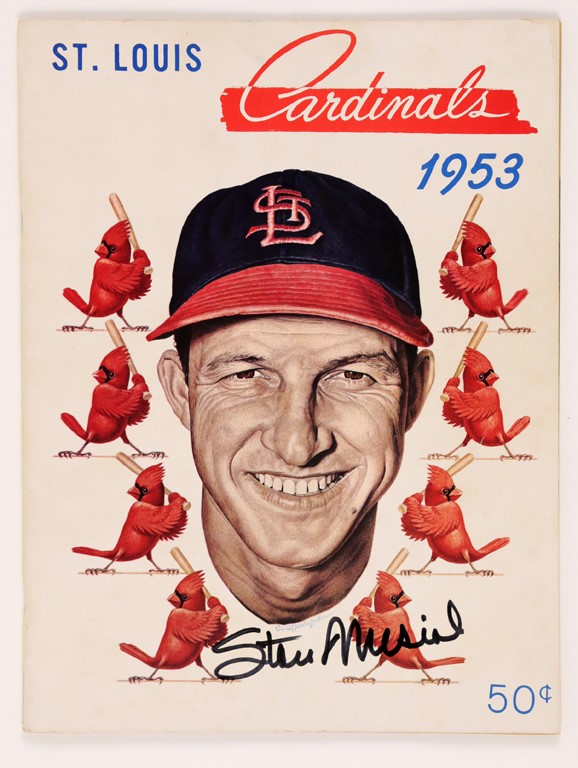 - 1953 St. Louis Cardinals Yearbook Signed by Stan Musial