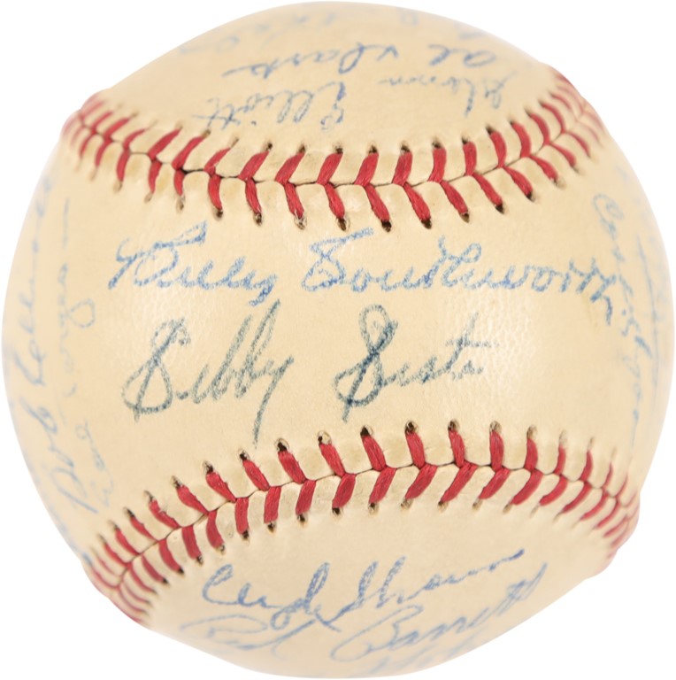 High Grade 1948 National League Champion Boston Braves Team Signed Baseball
