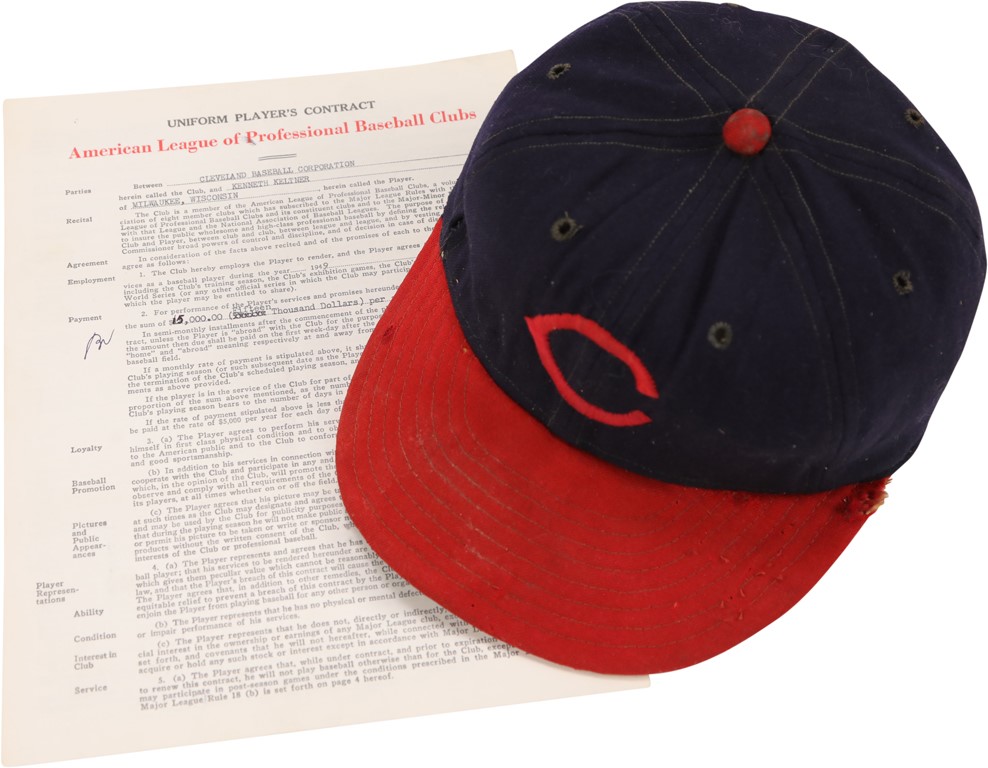 1948 Cleveland Indians Artwork: Hat