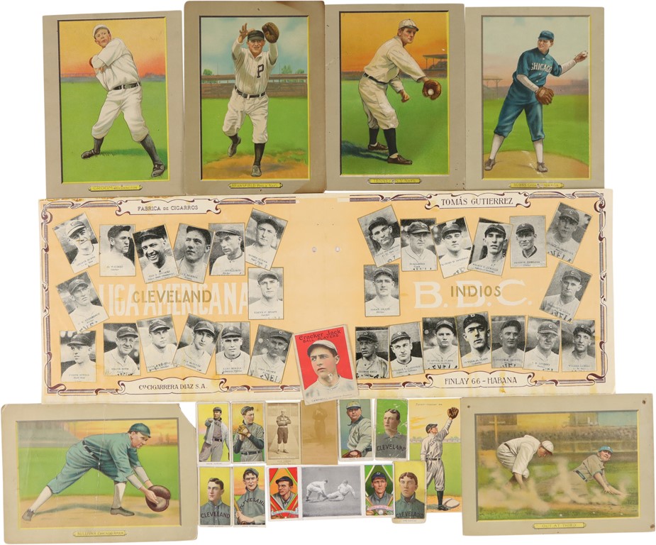 Early Cleveland Indians Card Collection with Hall of Famers (19)