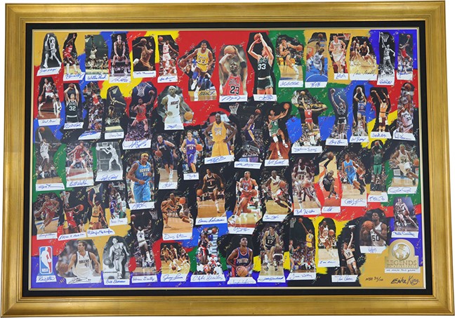 - 2011 NBA Legends of Basketball "We Made This Game" Multi-Signed Limited Glicee by Erika King