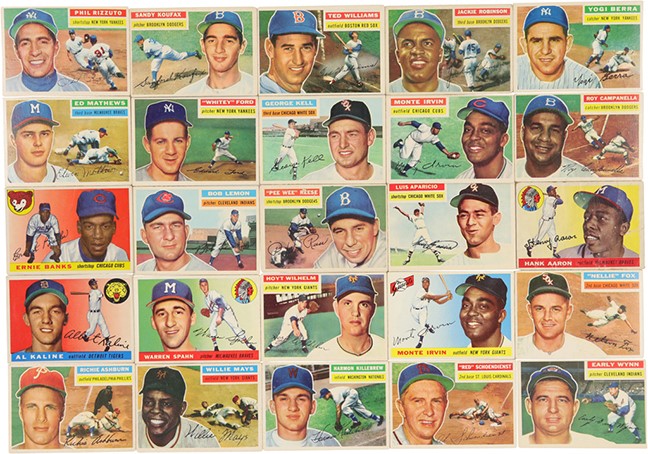 - 1955, 1956, and 1960 Topps Baseball Card Collection (560+)