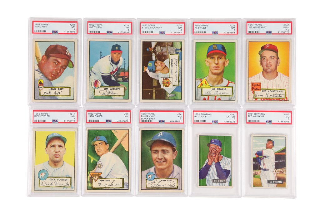 Baseball and Trading Cards - 1951 Bowman and 1952 Topps PSA & SGC Graded Collection (20)