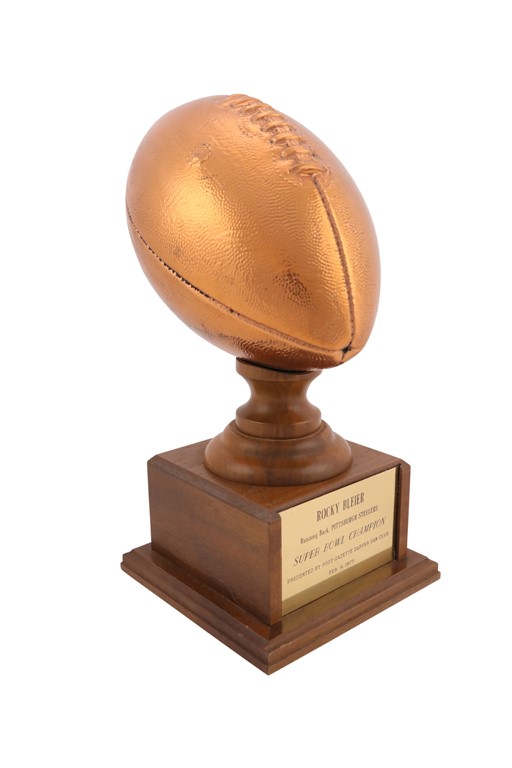 The Rocky Bleier Collection - 1975 Rocky Bleier Pittsburgh Steelers Super Bowl Trophy
