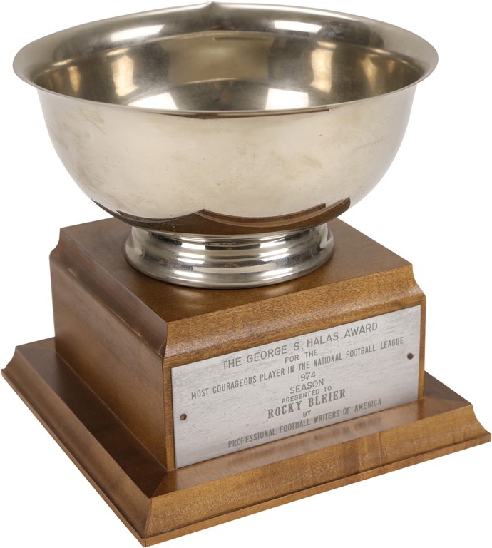 The Rocky Bleier Collection - 1974 Rocky Bleier George S. Halas Trophy