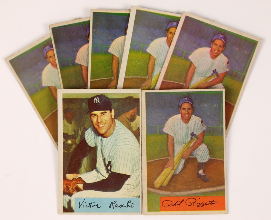 - 1954 Bowman #1 Phill Rizzuto Find of Six