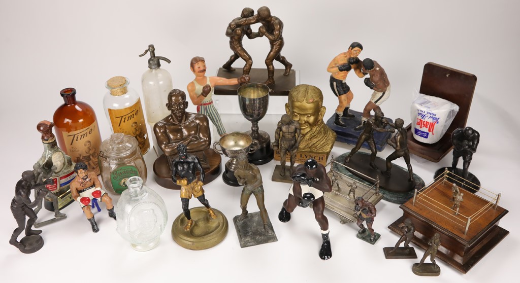 Muhammad Ali & Boxing - 28 Early Boxing Statues, Trophies and More