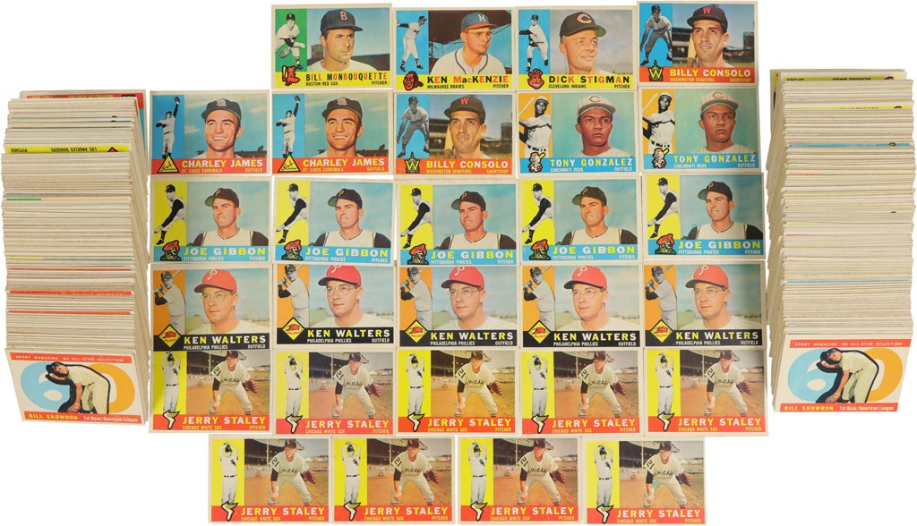 Baseball and Trading Cards - 1960 Topps Baseball w/High Numbers & All Stars (500+)