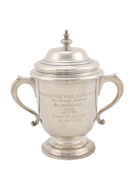 - Searching - 1957 Distaff Handicap at Belmont Sterling Silver Trophy