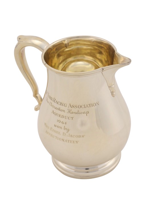 Ethel And Hirsch Jacobs Trophy Collection - Affectionately - 1964 Correction Handicap Sterling Silver Trophy