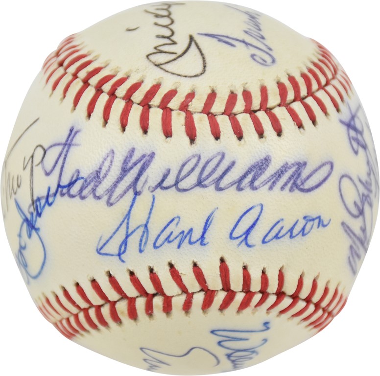 Baseball Autographs - Beautiful 500 Home Run Club Signed Baseball