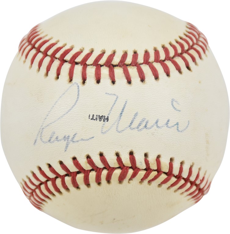 Roger Maris Single Signed 1983 World Series Baseball (JSA)
