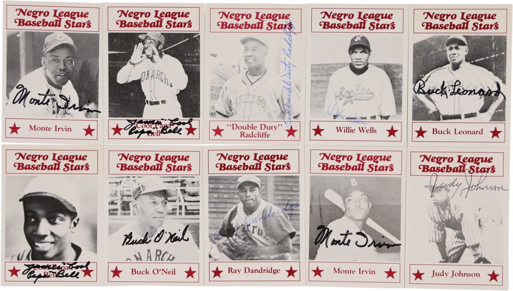 - 1986 Negro League Baseball Stars Complete Set - (46) Signed with Willie Wells
