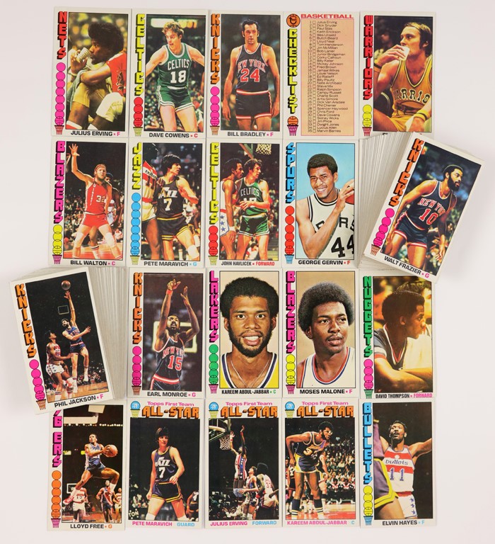 Basketball Cards - 1976-77 Topps Basketball Complete Set