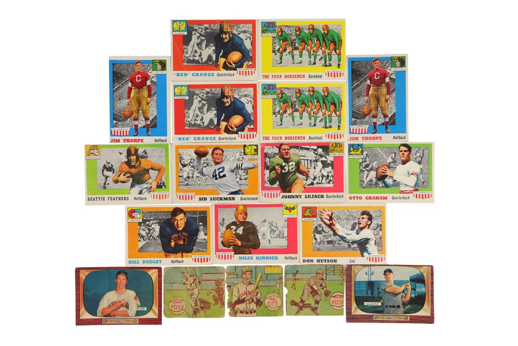 Baseball and Trading Cards - 1910s-60s Baseball & Football Topps, Bowman and More Collection with Mantle (350+)