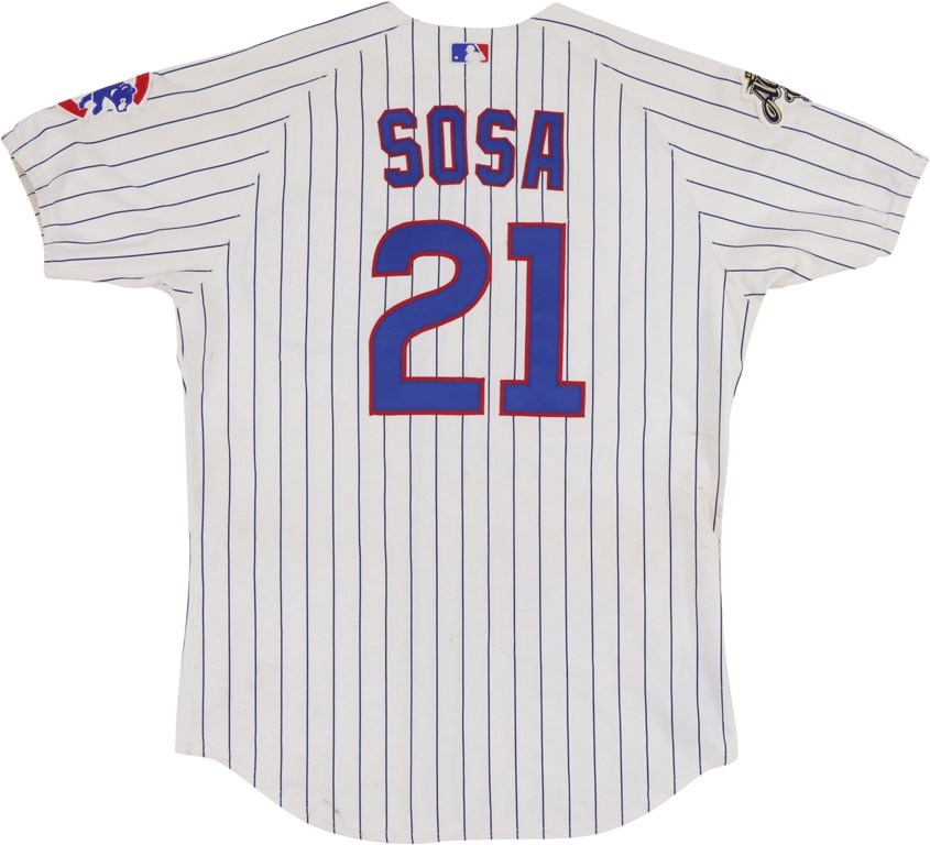 2002 Sammy Sosa Game Worn All-Star Jersey (Photo-Matched & MEARS A10)