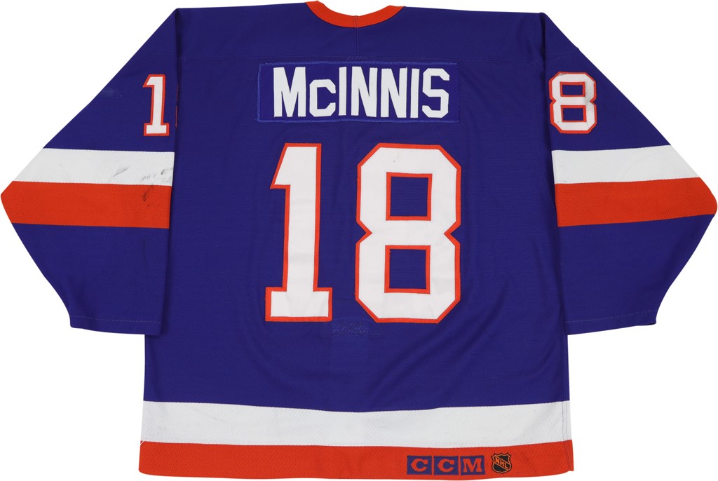 - 1993-94 Marty McInnis New York Islanders Game Worn Jersey (Photo-Matched)