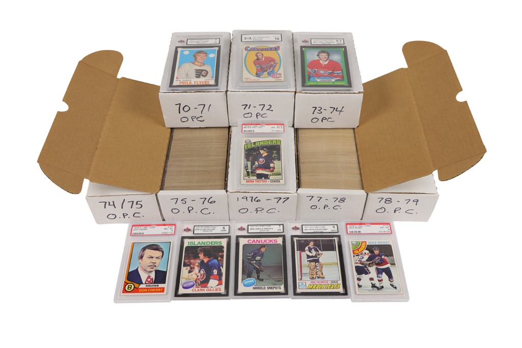 - 1970-78 O-Pee-Chee Complete Sets with Graded Rookies (8 sets)