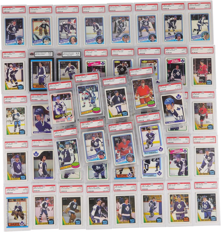 1980-89 O-Pee-Chee Toronto Maple Leafs Graded Team Sets with (120+) PSA 10's (170+ Cards)