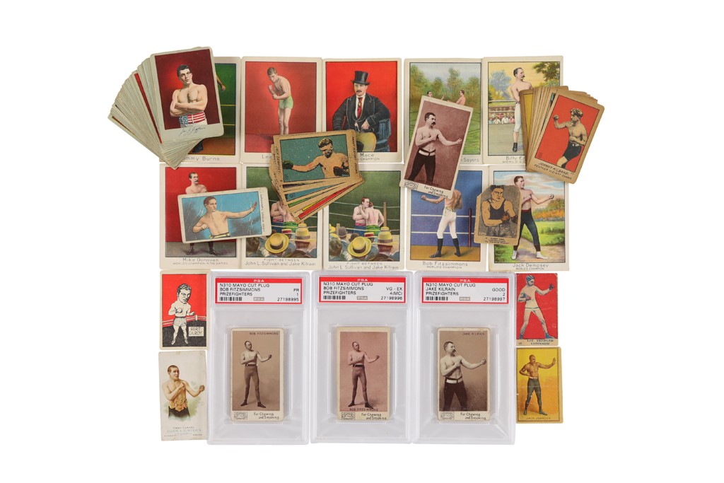 Early Boxing Card Collection with PSA Graded (80+)