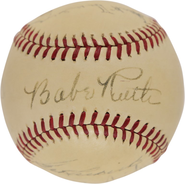 1939 Inaugural Hall of Fame Induction Signed Baseball (PSA)