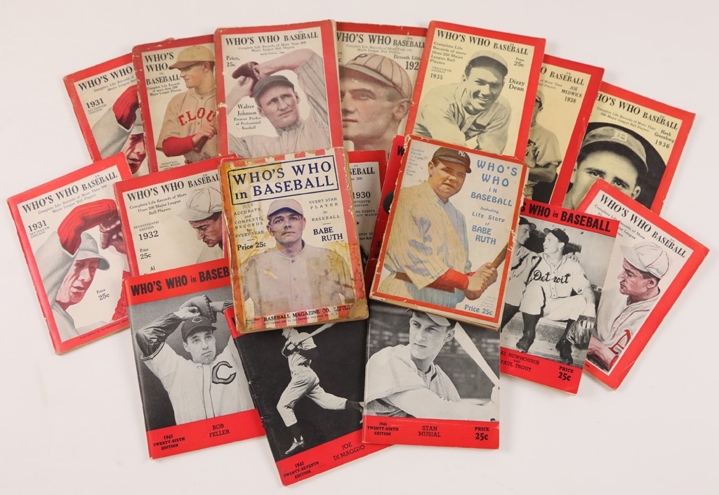 Tickets, Publications & Pins - Early Who's Who in Baseball w/Two Early Babe Ruth Covers (19)