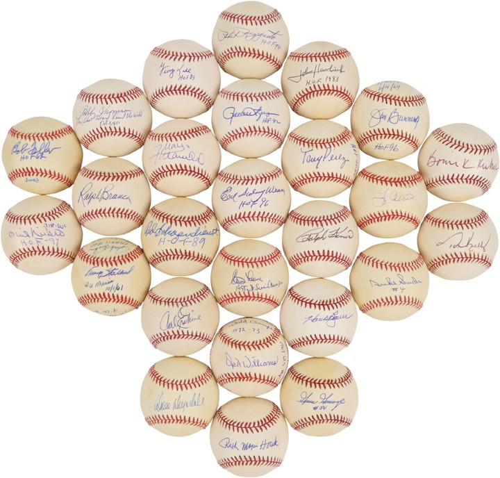 Huge Lot of Signed Baseballs Over 375 Balls