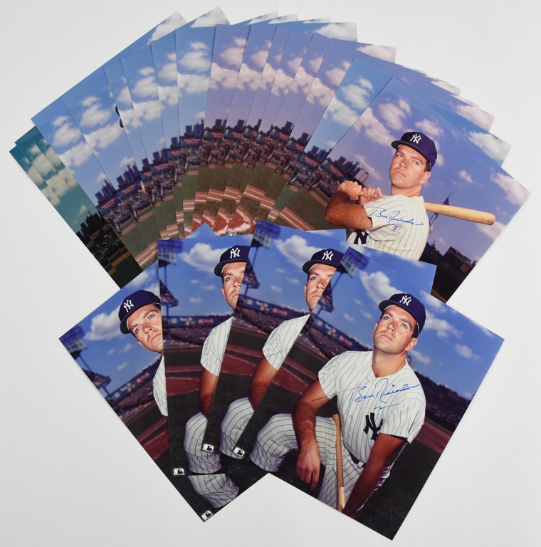 The Joe Miller Collection - Bobby Richardson Signed 8x10's (22) - JM Yankees Collection
