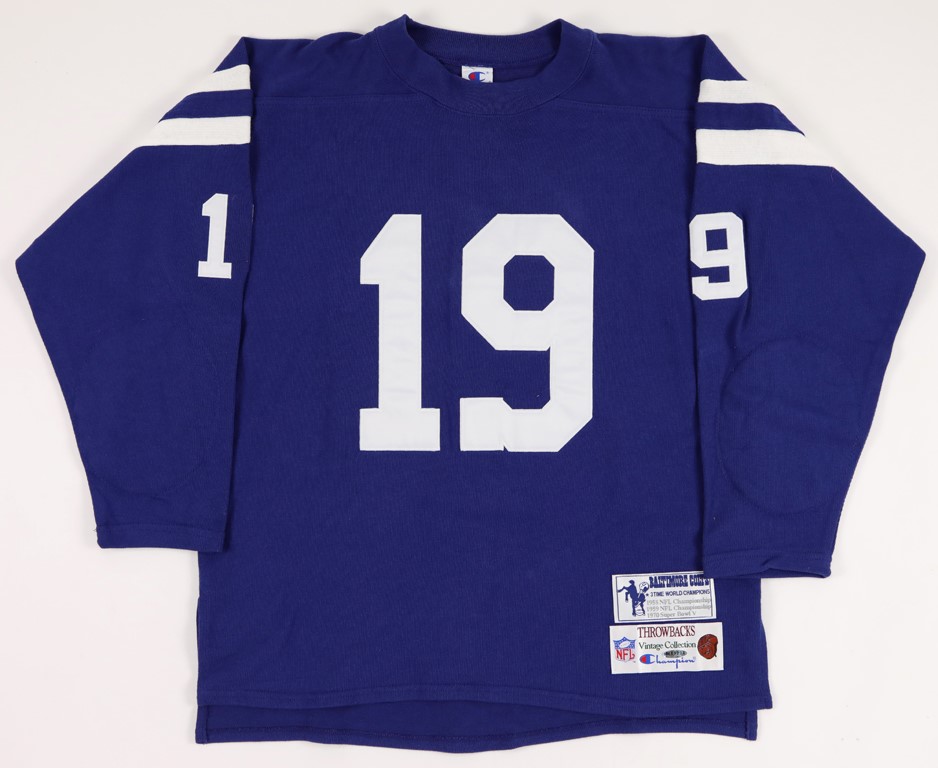 - Johnny Unitas Signed Baltimore Colts Throwback Vintage Jersey (Full JSA LOA)