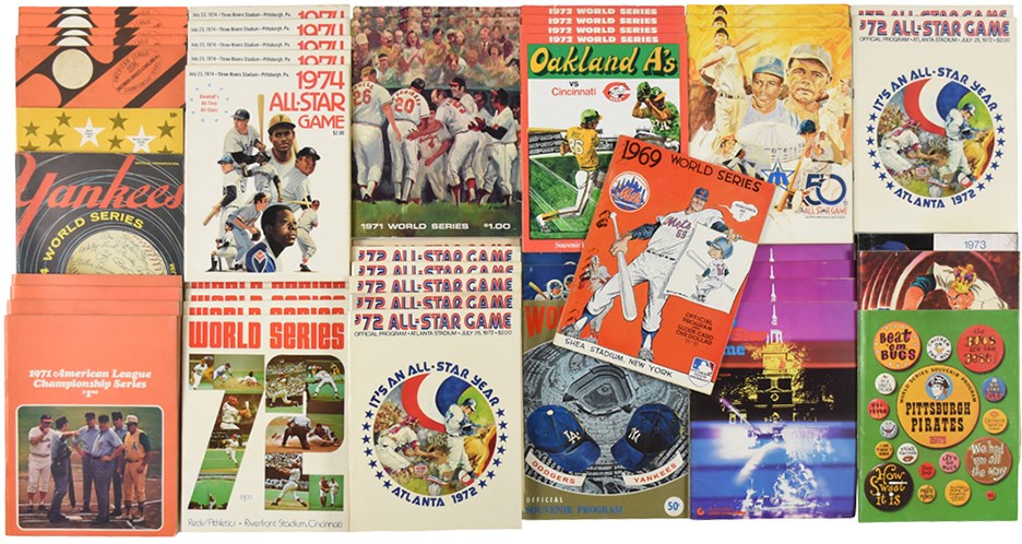Tickets, Publications & Pins - 1960s-80s Baseball Publication Find (95+)