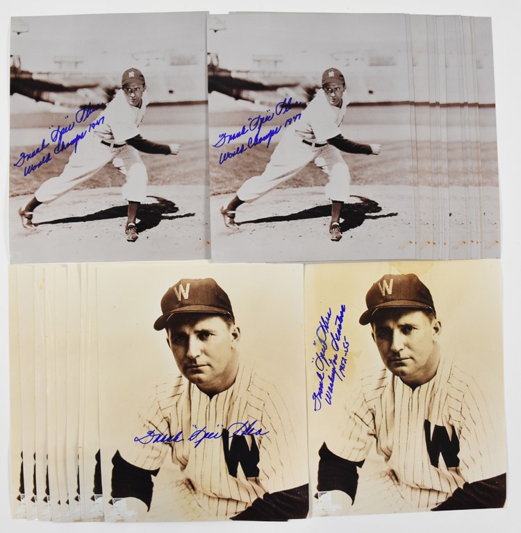 - Frank "Spec" Shea 1947 World Series Signed 8x10s (27) - From the JM Miller NY Yankees Collection