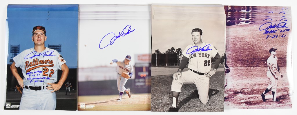 The Joe Miller Collection - Legendary Jack Fisher Signed 8x10's (100+) - From the JM Miller NY Yankees Collection
