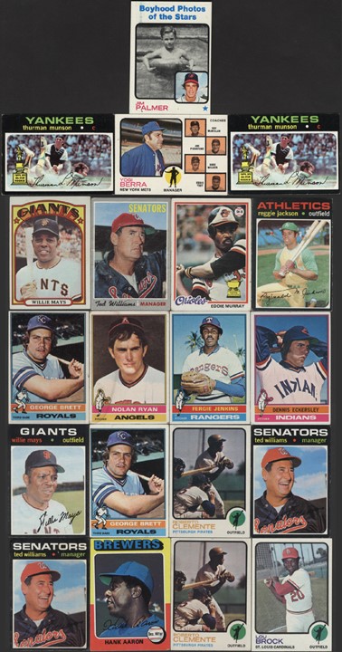 Baseball and Trading Cards - 1970s Topps Hall of Famer Collection (250+)