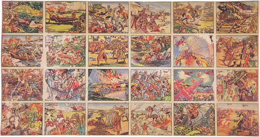 1938 Gum Inc. Horrors of War Uncut Sheet