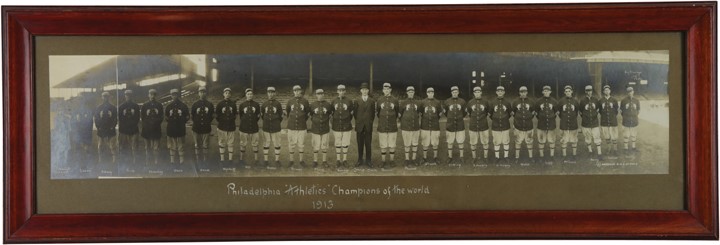 The Rube Oldring Collection - 1913 World Champion Philadelphia Athletics Presentational Panoramic Photograph